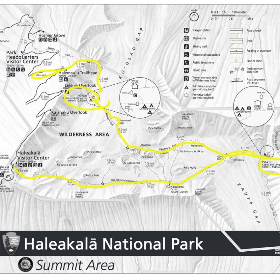 haleakala map